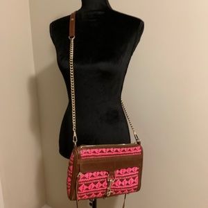 Rebecca Minkoff Pink and Brown Leather Crossbody